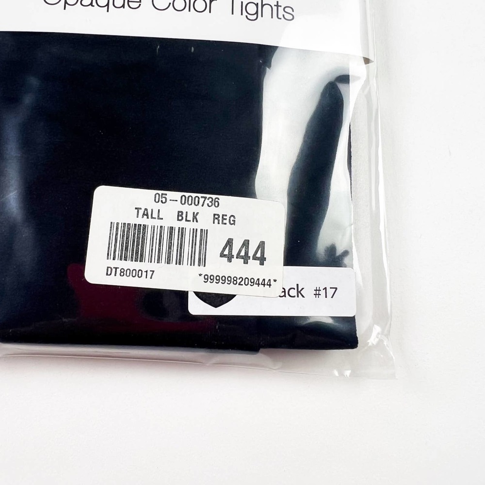 Streets of Harajuku opaque black tights size Large tall - Picture 2 of 4